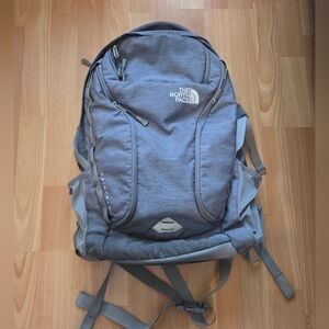 The North Face Gray Mainframe Backpack Outdoors School Travel